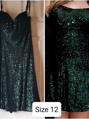 Sequin Green Gown